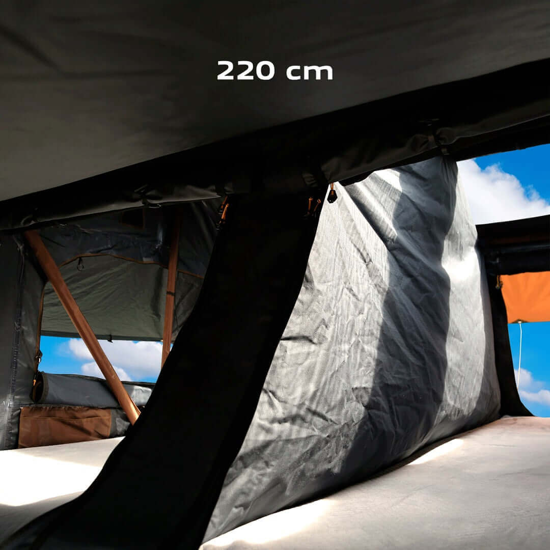 Dachzelt Elements Gen II für 4 Personen - 220 cm - Farbe Ocean