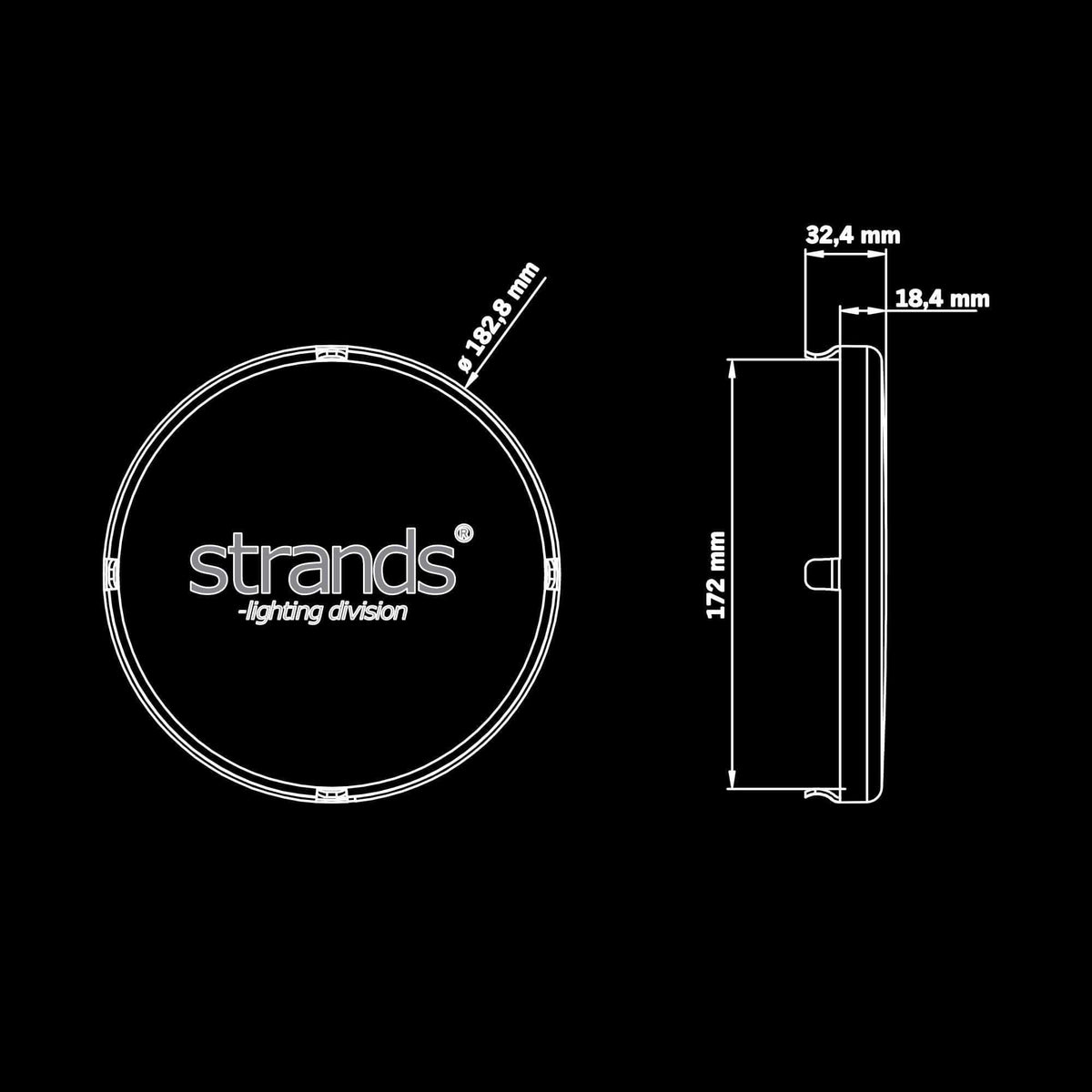 Strands SIBERIA NR/XP LENS COVER YELLOW 7″