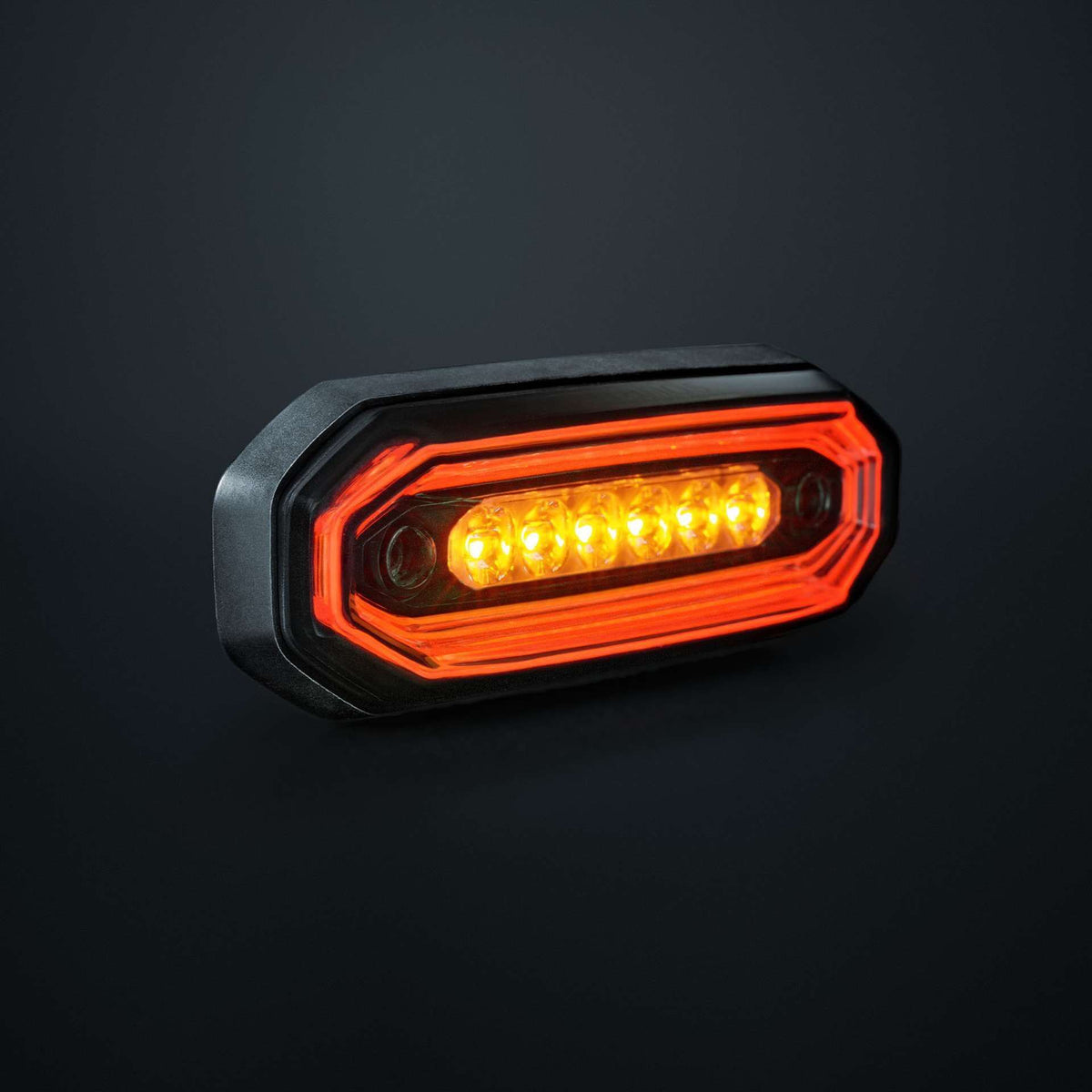 Strands FOR9T AURA LUCE DI SEGNALAZIONE DIREZIONALE 6 LED Rosso/Ambra