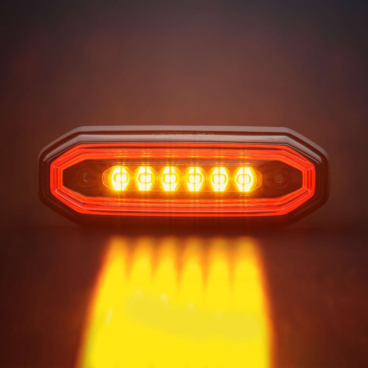 Strands FOR9T AURA LUCE DI SEGNALAZIONE DIREZIONALE 6 LED Rosso/Ambra