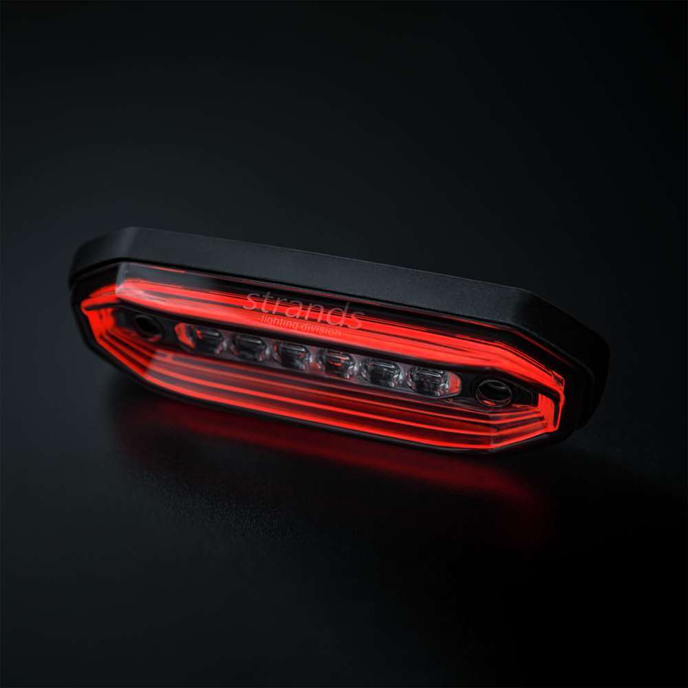 Strands FOR9T AURA LUCE DI SEGNALAZIONE DIREZIONALE 6 LED Rosso/Ambra