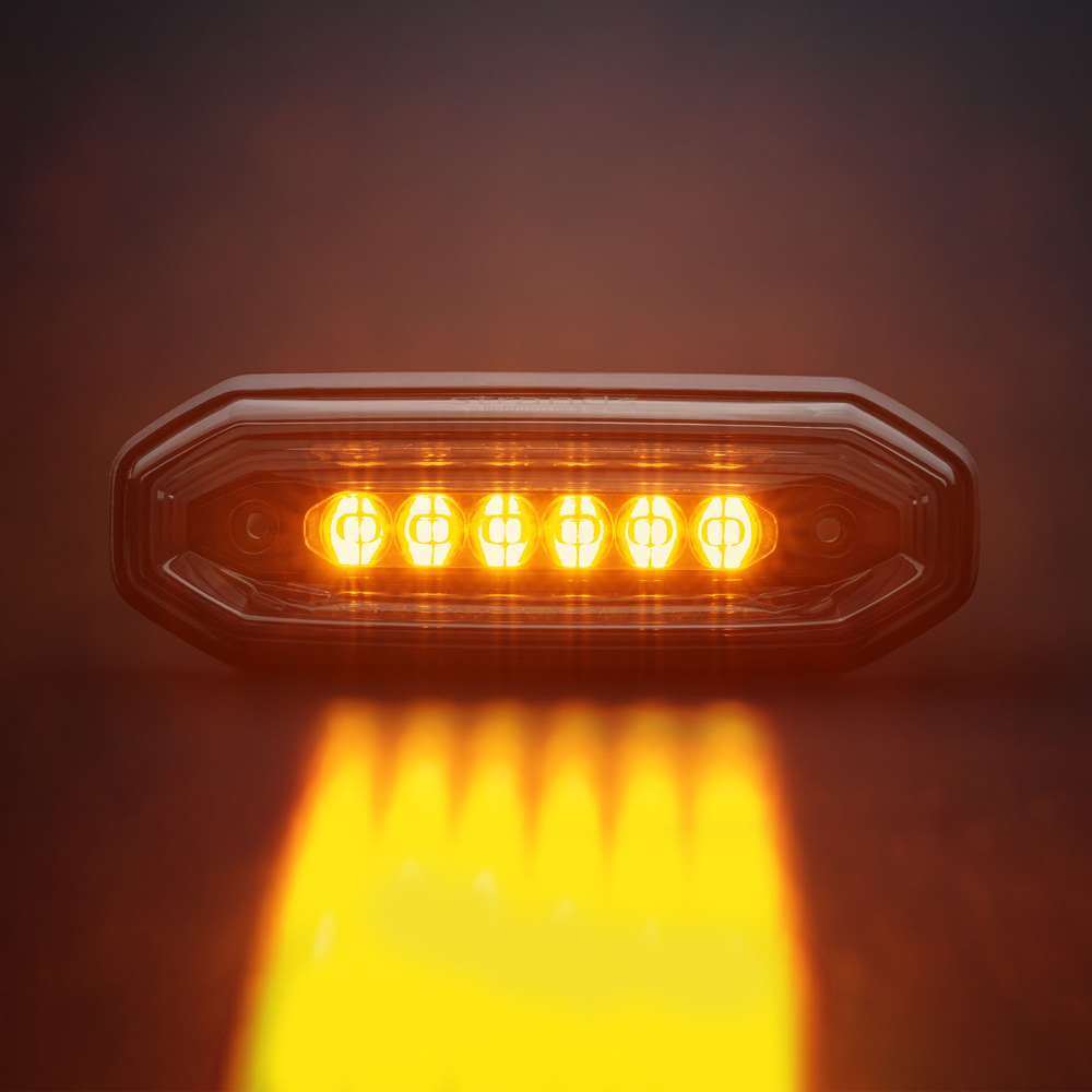 Strands FOR9T AURA LUCE DI SEGNALAZIONE DIREZIONALE 6 LED Rosso/Ambra