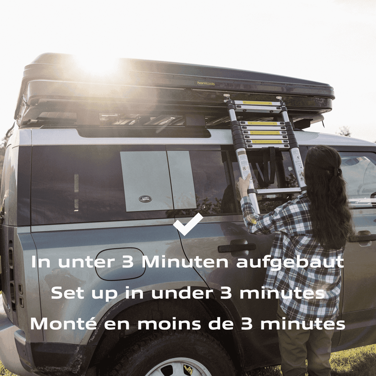 Dachzelt Hartschale Themis für 3 Personen - 165 cm